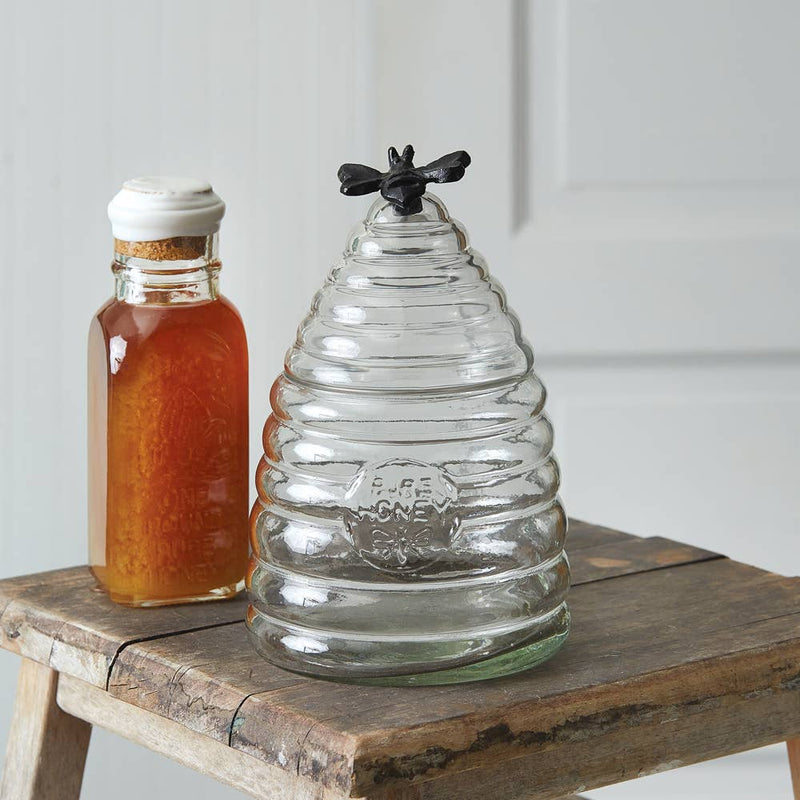 Honey Hive Glass Canister