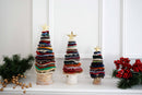 Medium Multicolor Felted Wool Christmas Tree
