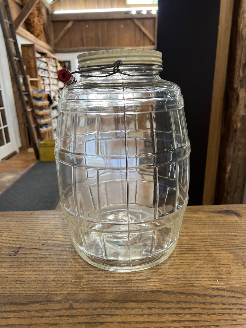 Vintage Barrel Shaped Pickle Jar