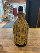 Vintage 12” Demijohn Wicker Wrapped Bottle