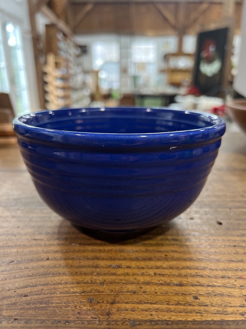 Vintage Blue Stoneware Bowl