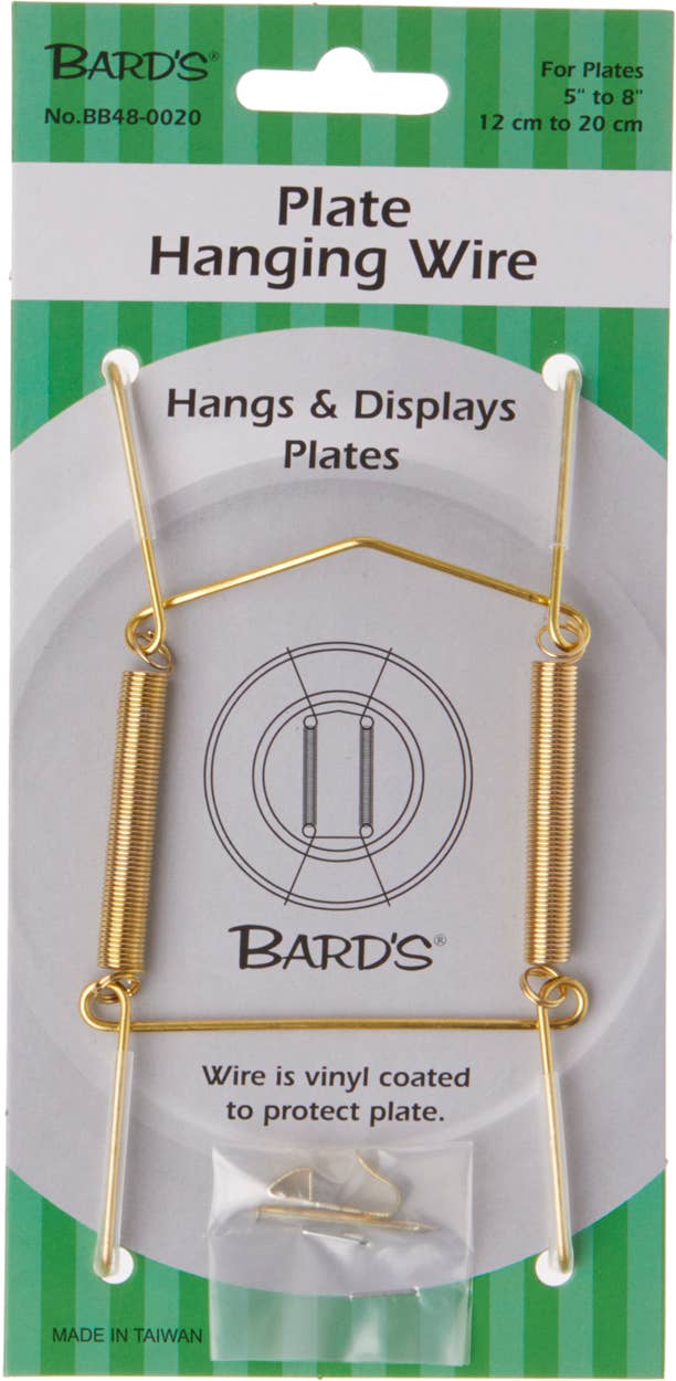 Bard's Wall Mountable Plate Hanger (For Plates 5" - 8"): Gold