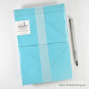 Stationery Set with Navy "Hello!" Script