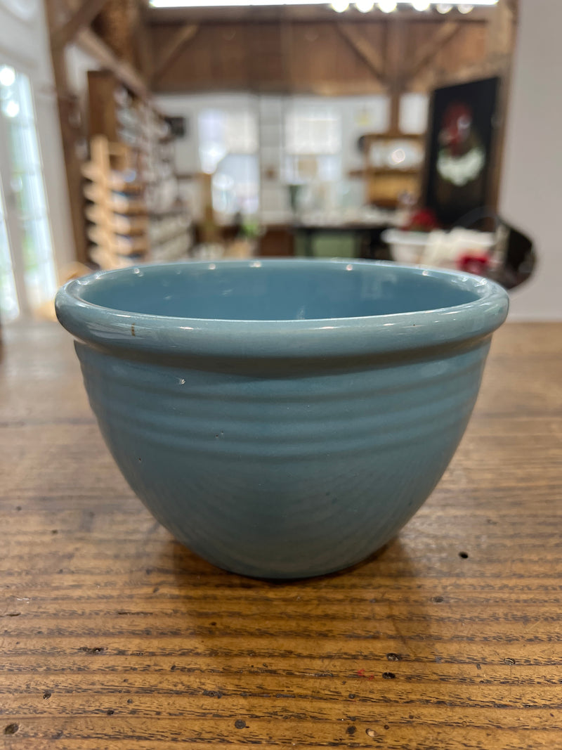 Vintage Blue Stoneware Bowl