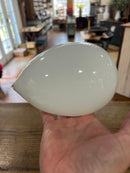 Vintage Hand Blown Milk Glass 6” Egg