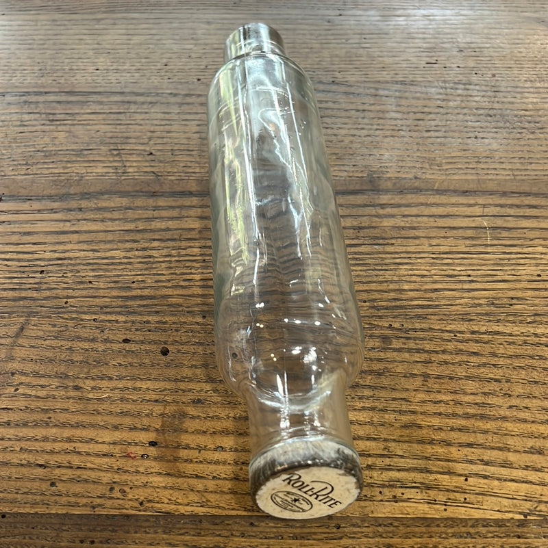 Vintage Roll-Rite Clear Glass Rolling Pin
