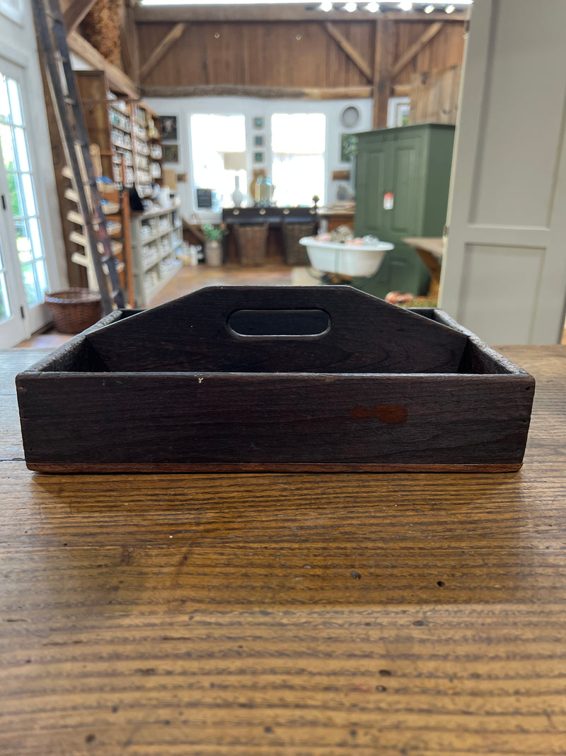 Vintage Wooden Cutlery Tray