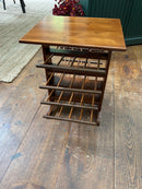 Vintage Turned Spindle Stacked Magazine Rack/End Table