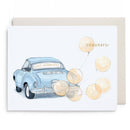 Vintage Car Wedding Greeting Card