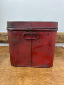 Vintage Nesco Tin Bread Box With Hinged Lid