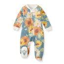 Sunflowers Sleep & Play: Mountain Blue / 0-3 Months