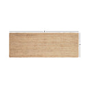 · REDEARTH · Rectangular Area Rug - 2'x6' Braided Natural Jute with Non-Skid Backing - Handwoven Boho Rug Natural / 2' x 6' (Rectangular)