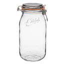 Le Parfait Rounded French Glass Storage Jar W Airtight Rubber Seal 2L