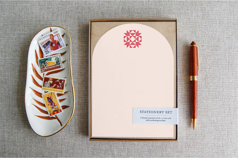 Quilty Stationery Set