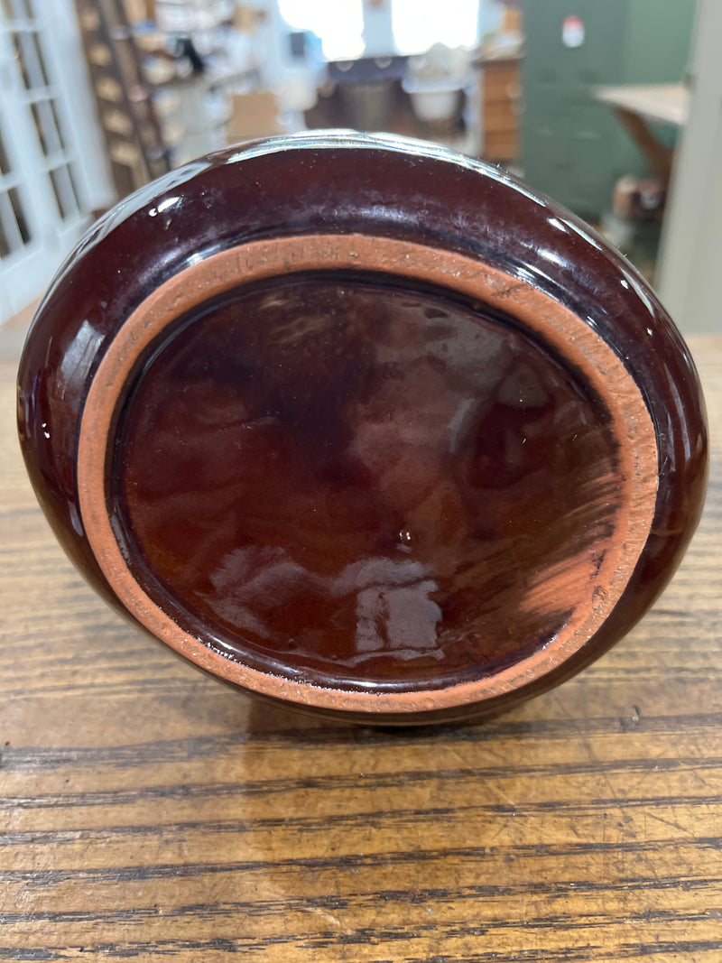 Vintage Stoneware Brown Glazed Pitcher