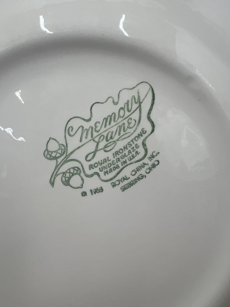 Vintage Royal Memory Lane Pink Cake Plate