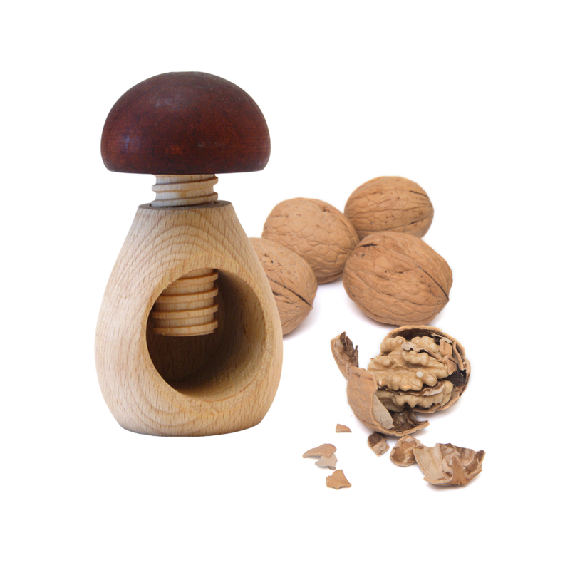 Mushroom Wooden Nutcracker