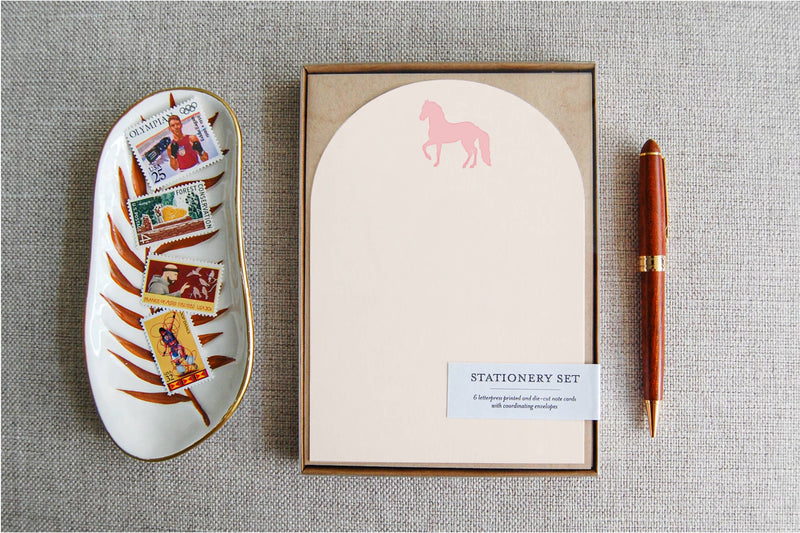 Pink Pony Stationery Set