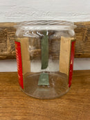 Antique Prince Albert  Glass Tobacco Humidor Jar No Lid 1910 Tax Stamp