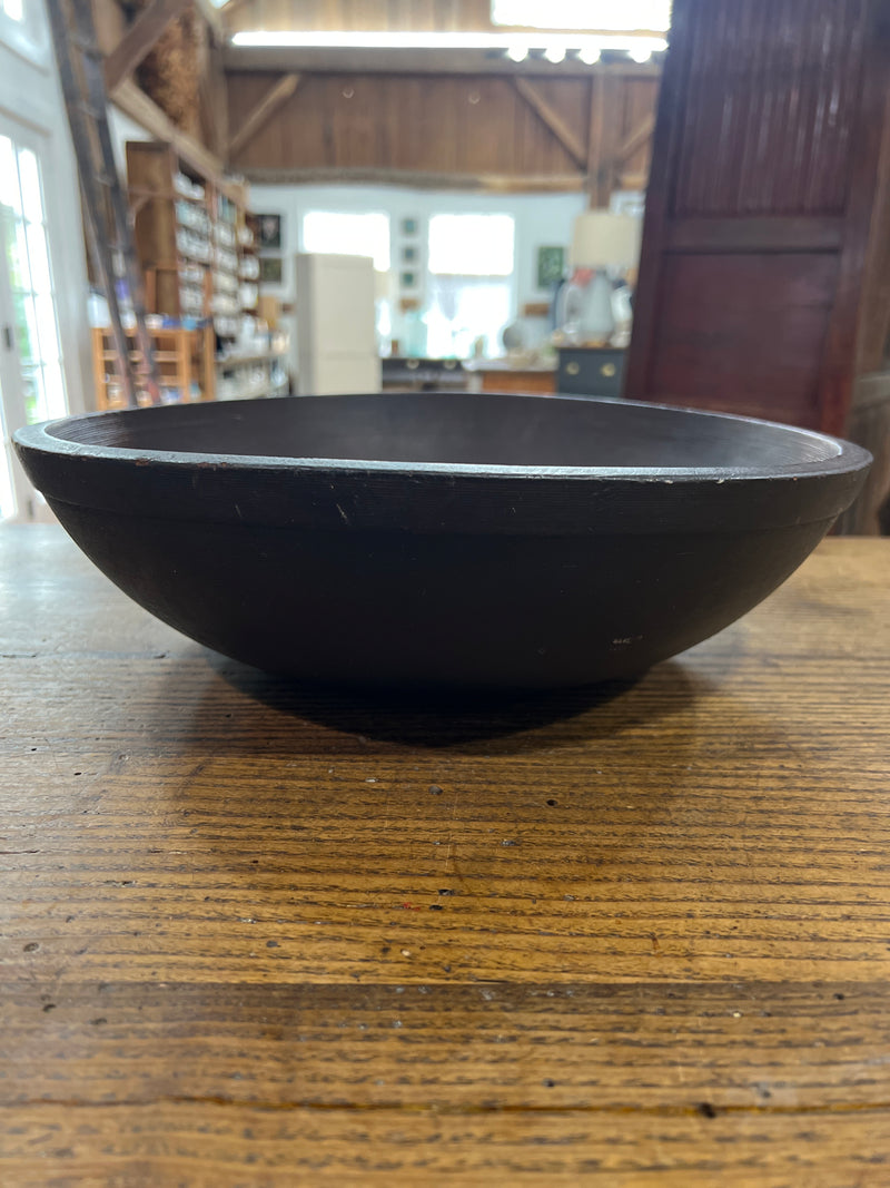 Antique Primitive Wooden Dough Bowl 15”