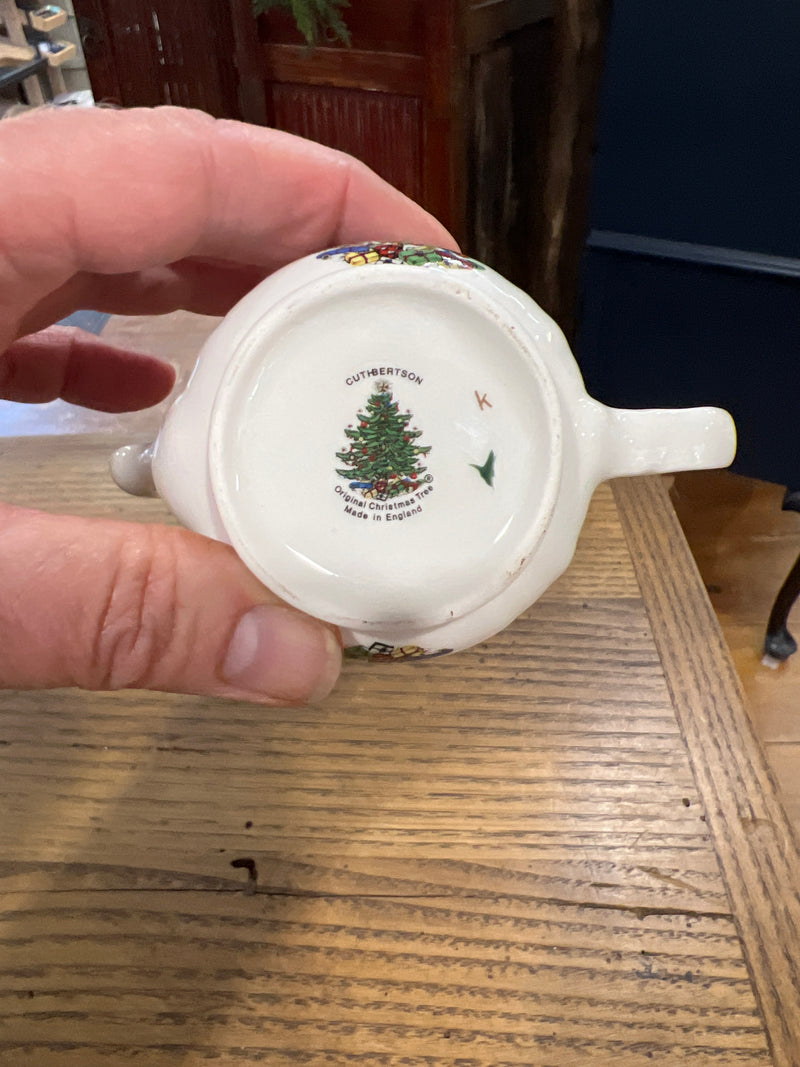 Vintage 2” Cuthbertson Christmas Tree Teapot