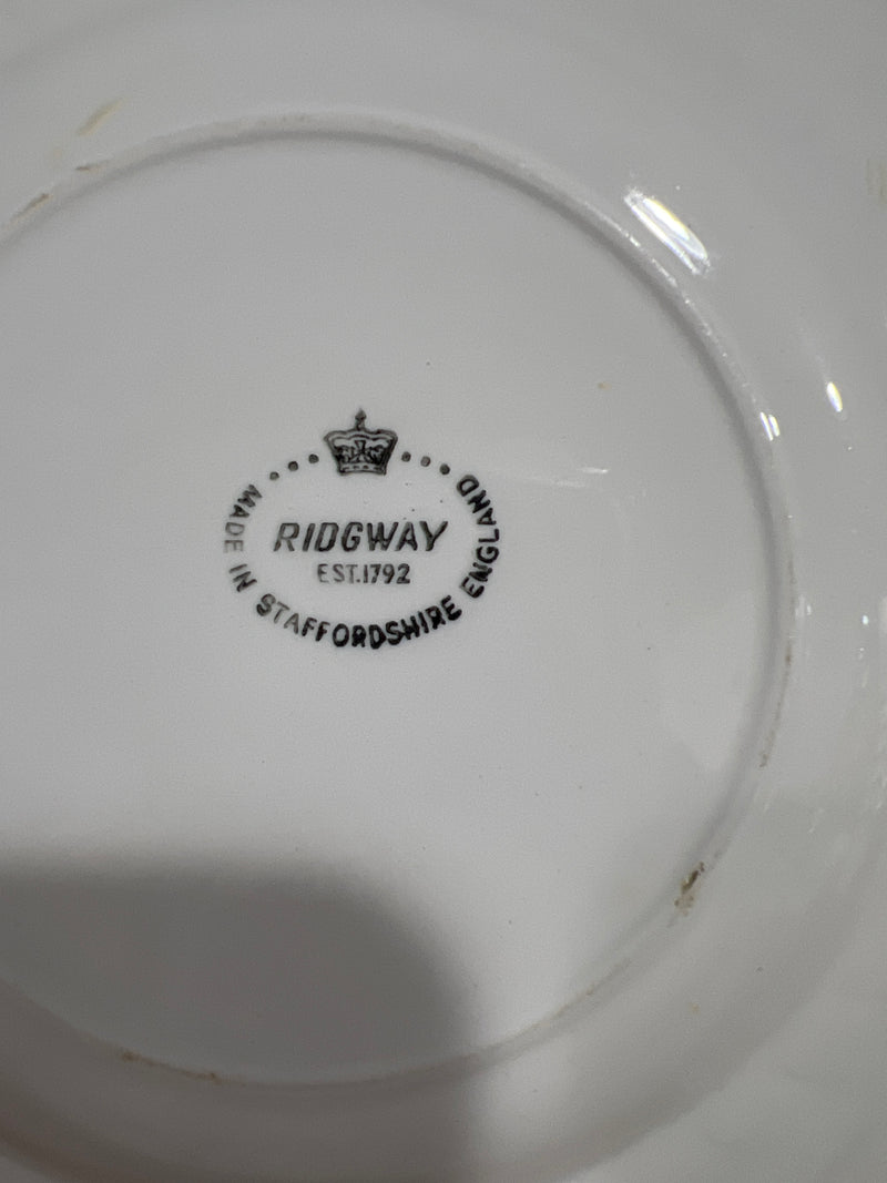 Vintage Ridgway Ironstone Swirl Bread Plate