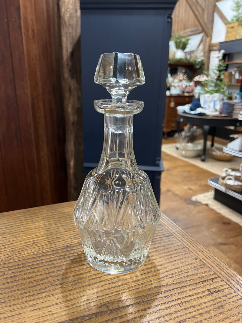 Vintage Crystal Cut Glass Decanter