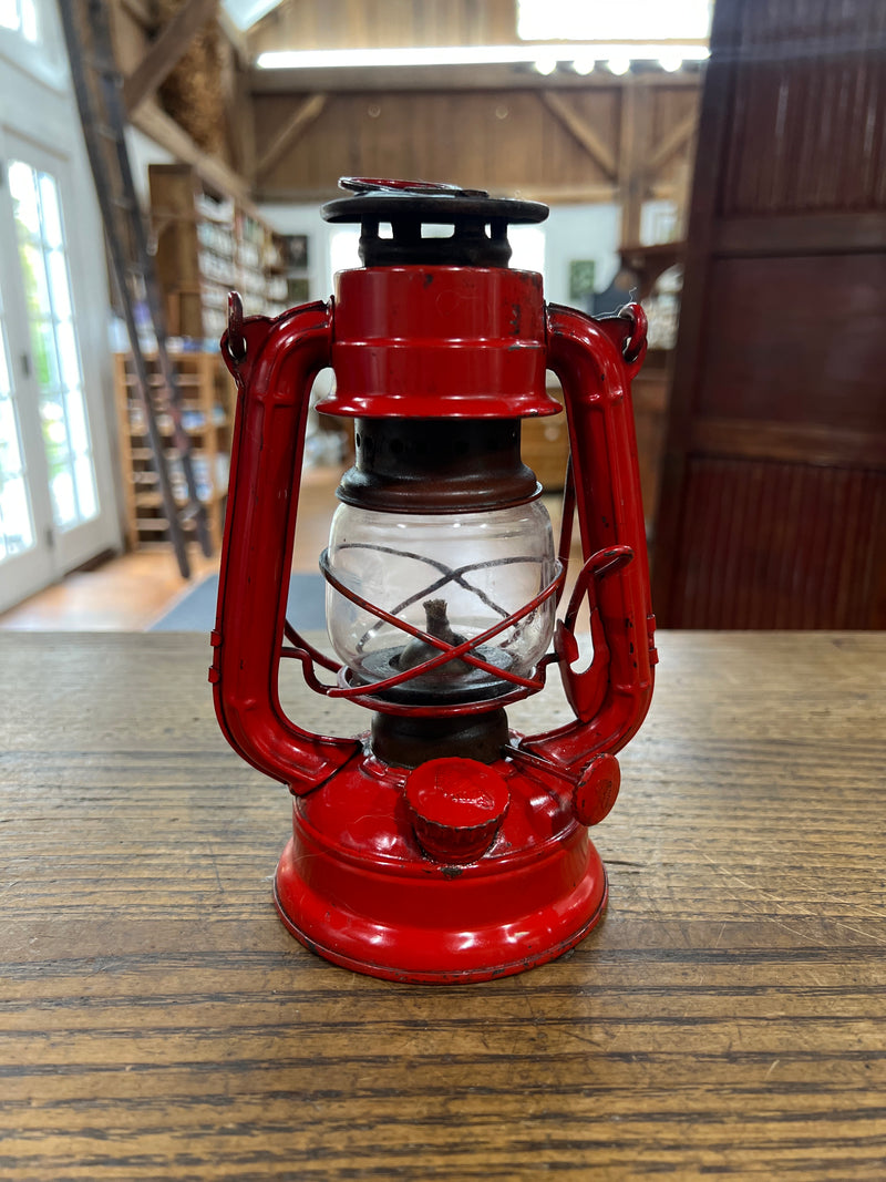 Vintage Red Winged Wheel Lantern No.350