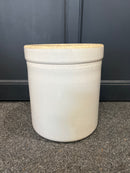 Antique Blue Crown Stoneware Crock - 4 Gallon