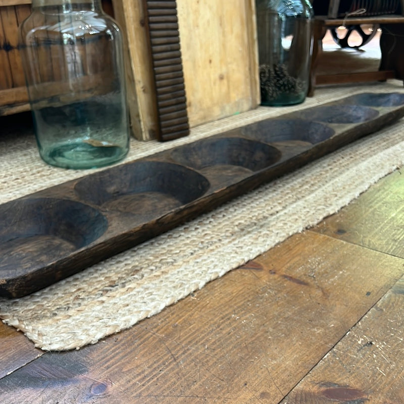 Vintage Sectional Wood Dough Proofing Tray/Bowl