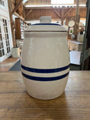 Vintage Two Gallon Blue Crown Crock Water Dispenser