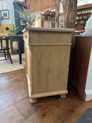 Vintage Scrub Pine Cupboard Two Door with Two Top Drawer