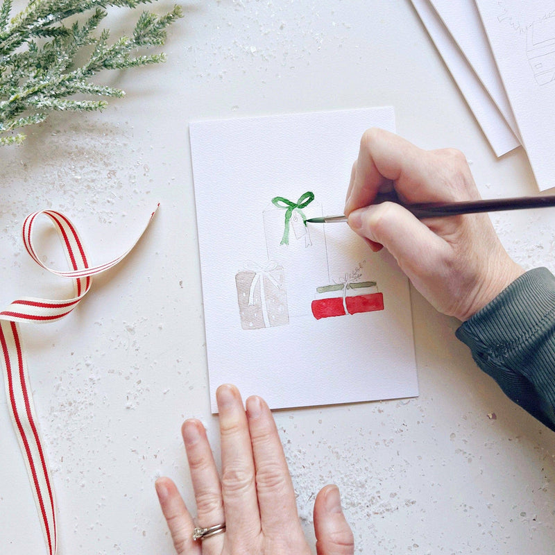 Christmas Cheer Paintable Notecard