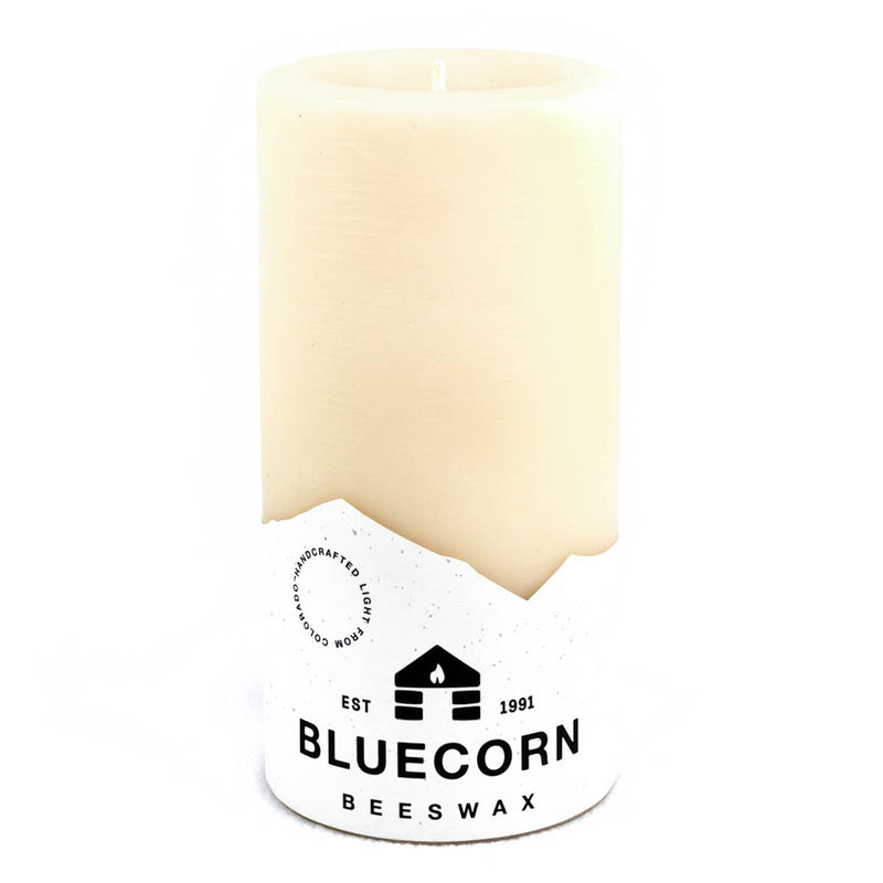 100% Pure Natural Beeswax Pillar Candles: Raw / 3" x 4"