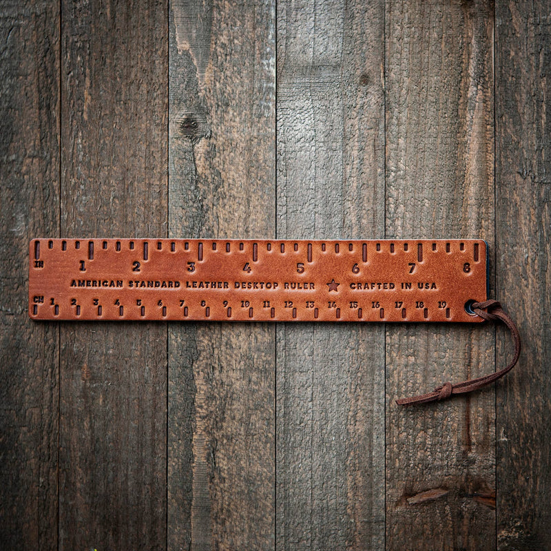 Leather Desktop Ruler