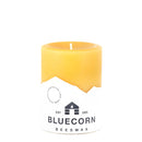 Pure Natural Beeswax Pillar Candles: Raw / 3" x 4"