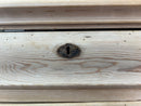 Antique Swedish Scrubbed Pine Two Drawer Cabinet
