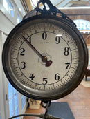 Vintage Phila Scoop + Scale MFG. Co. 30lb Double Face Produce Hanging Scale with Enamel Tray