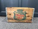 Vintage Canada Dry Ginger Ale Wooden Soda Pop Crate