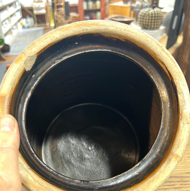 Vintage 2 Gallon Stoneware Crock with Handles