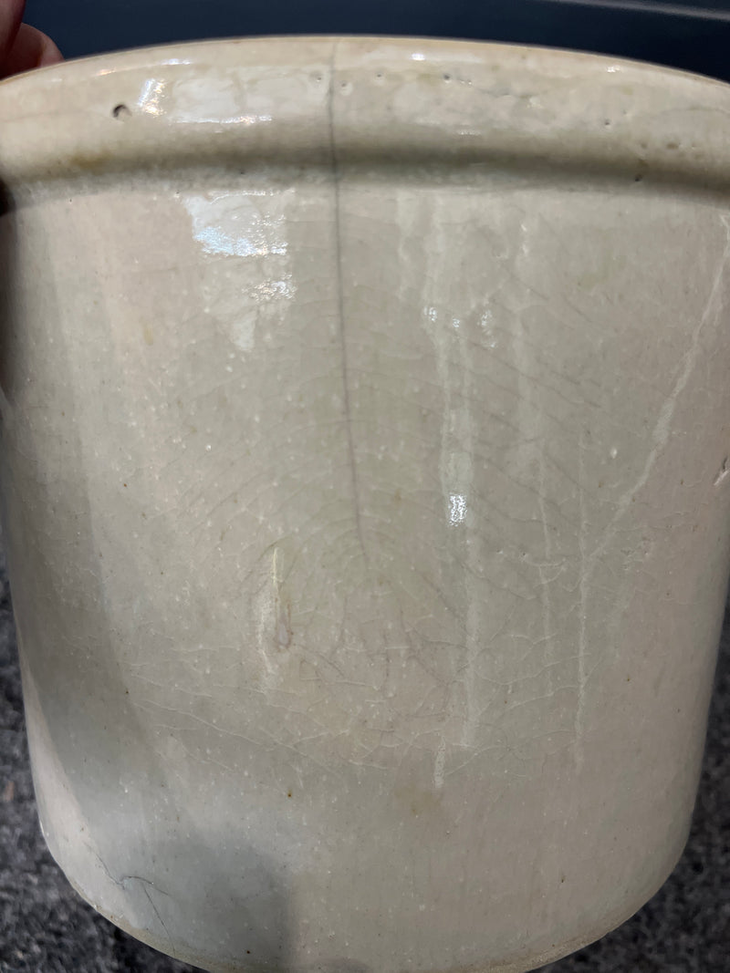 Antique Stoneware Crock - 2 Gallon with Slip Handles