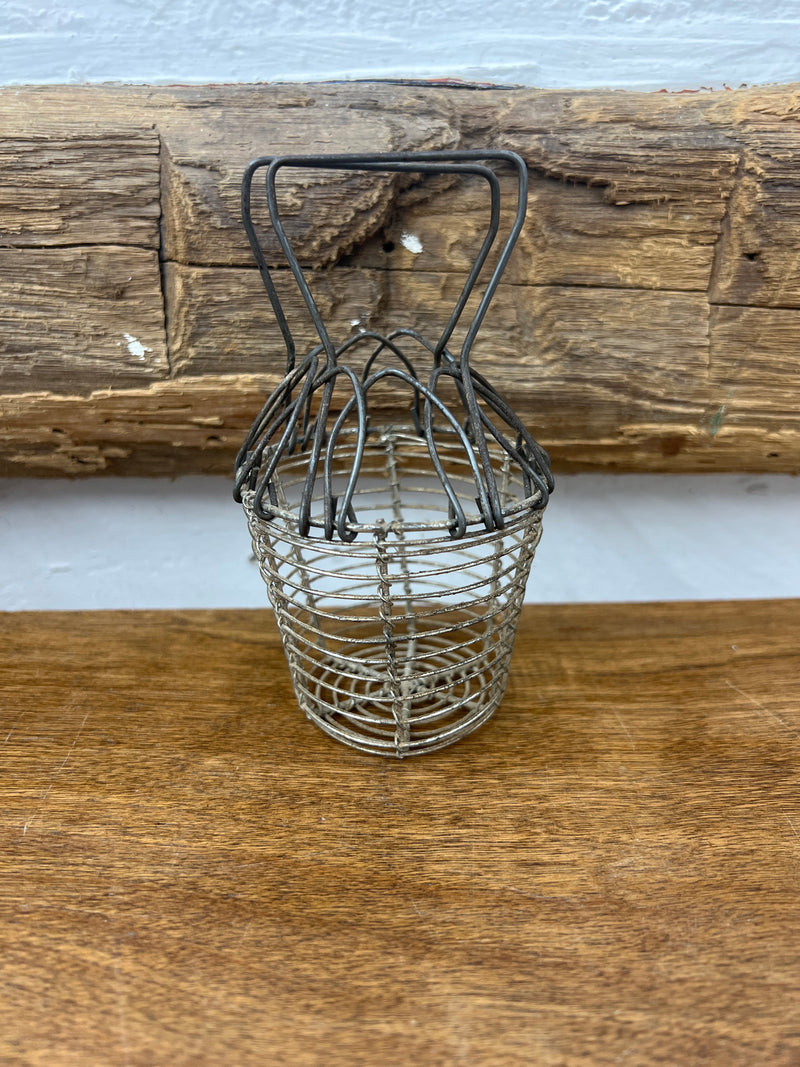 Vintage Miniature Wire Egg Basket