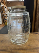 Vintage General Store Barrel Shaped Pickle Jar