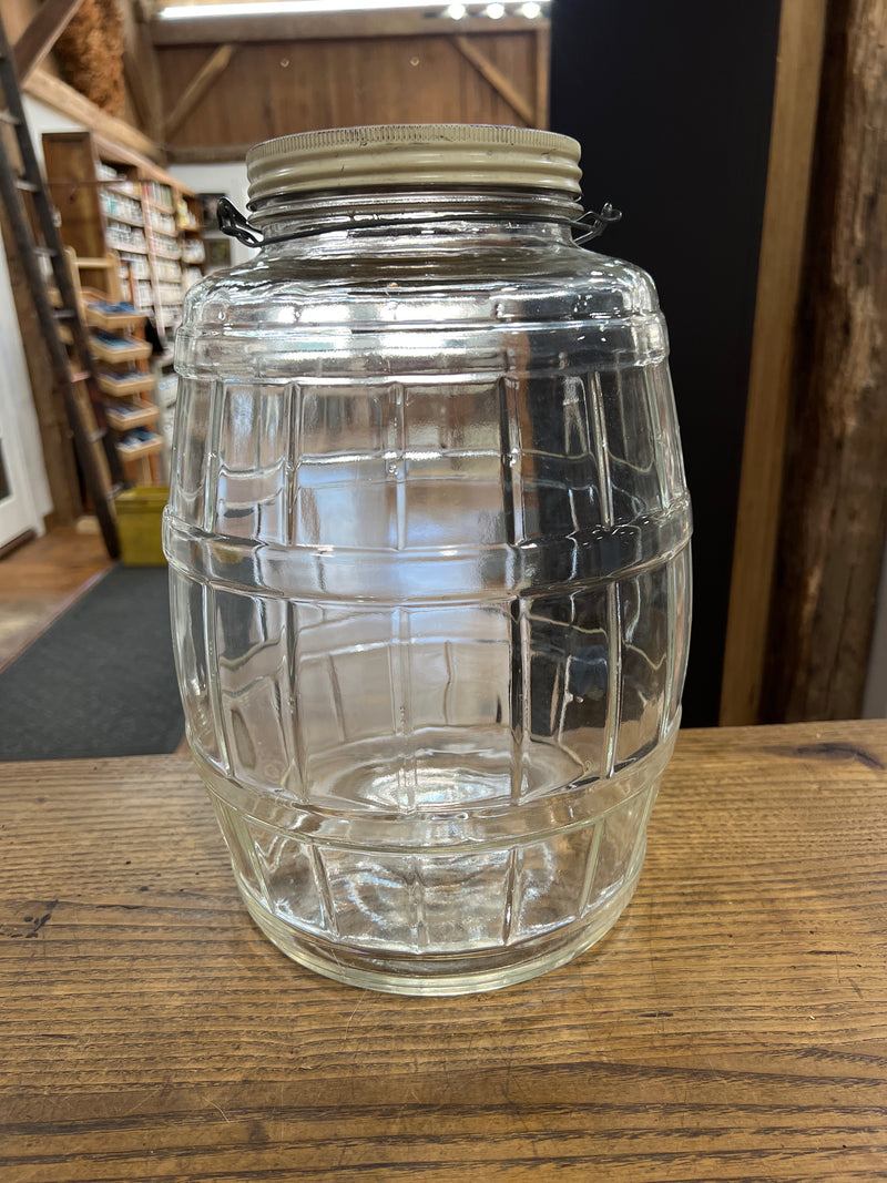 Vintage Barrel Shaped Pickle Jar