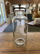 Vintage Wheaton Co Apothecary Products Clear Glass Jar Screw On Lid