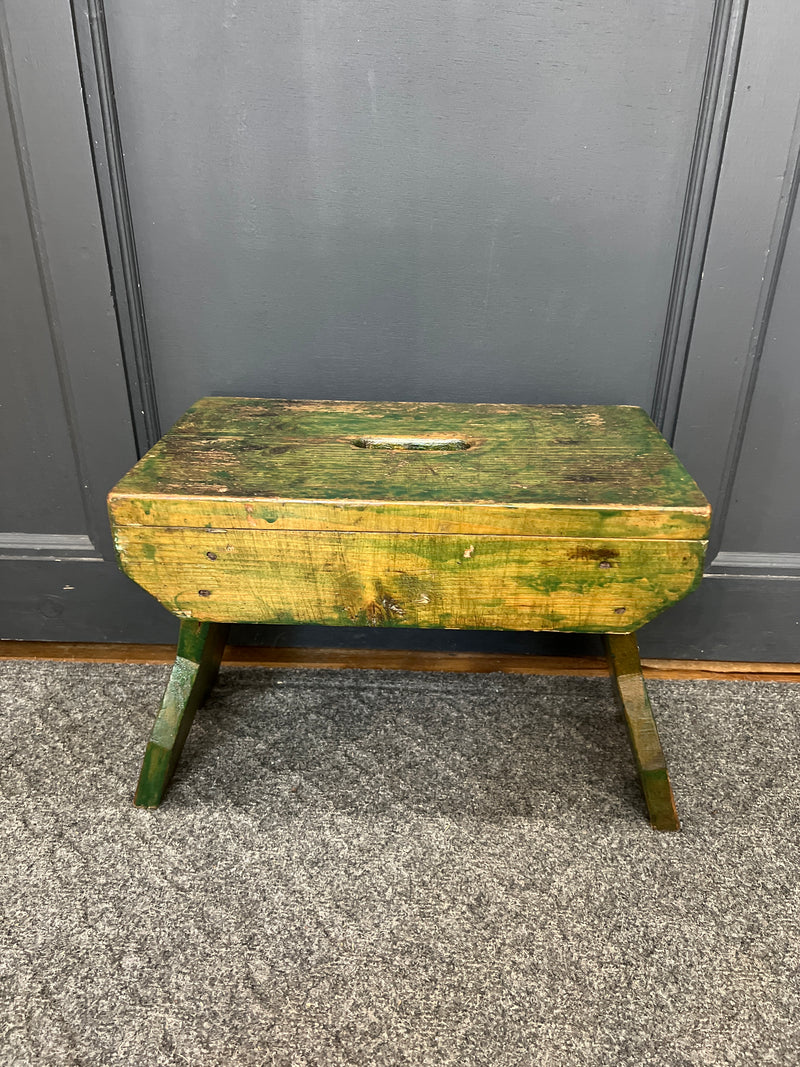 Vintage European Primitive Footstool