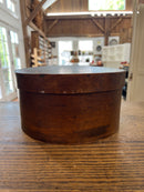 Antique Round Wooden Pantry Box and Lid