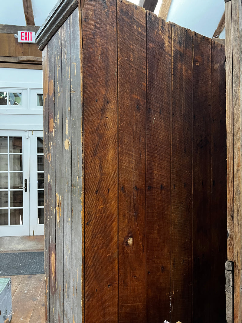 Antique Double Doored+10 Drawer Beadboard Cabinet