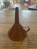 Vintage Brown Enamelware Funnel