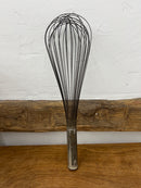 Vintage 15” French Wire Chef’s Balloon Whisk with Metal Handle